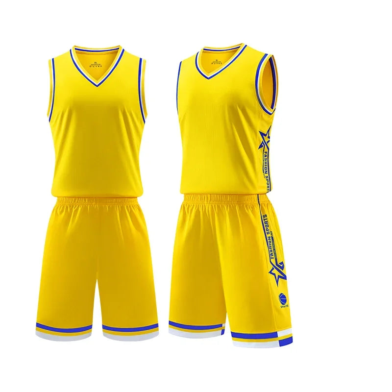 Boys Basketball Uniforms Custom 100% Polyester Mesh Throwback Breathable Kids Basketball Jersey Quick Dry Basketball Shirts 2302