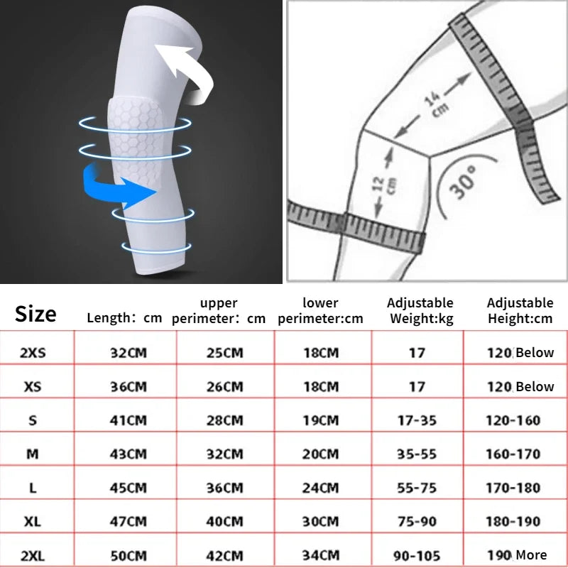 Honeycomb Foam Brace Knee pads Basketball Running Protector Compression Sleeve Knee Pads Fitness Gear Volleyball Sports Support