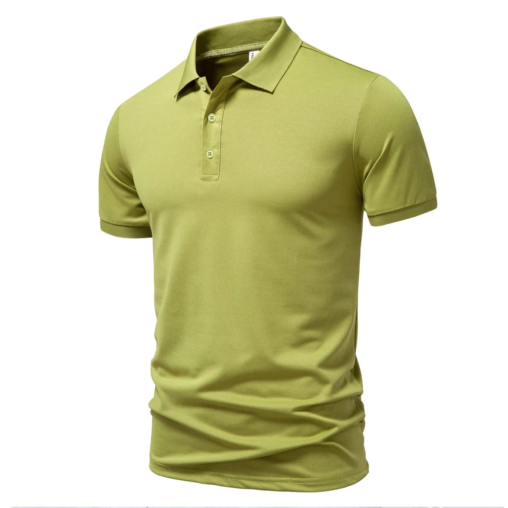 2026 NEW Quick-drying Short-sleeved POLO Shirt For Outdoor Sports and Fitness Breathable and Cool Mesh Lapel Top