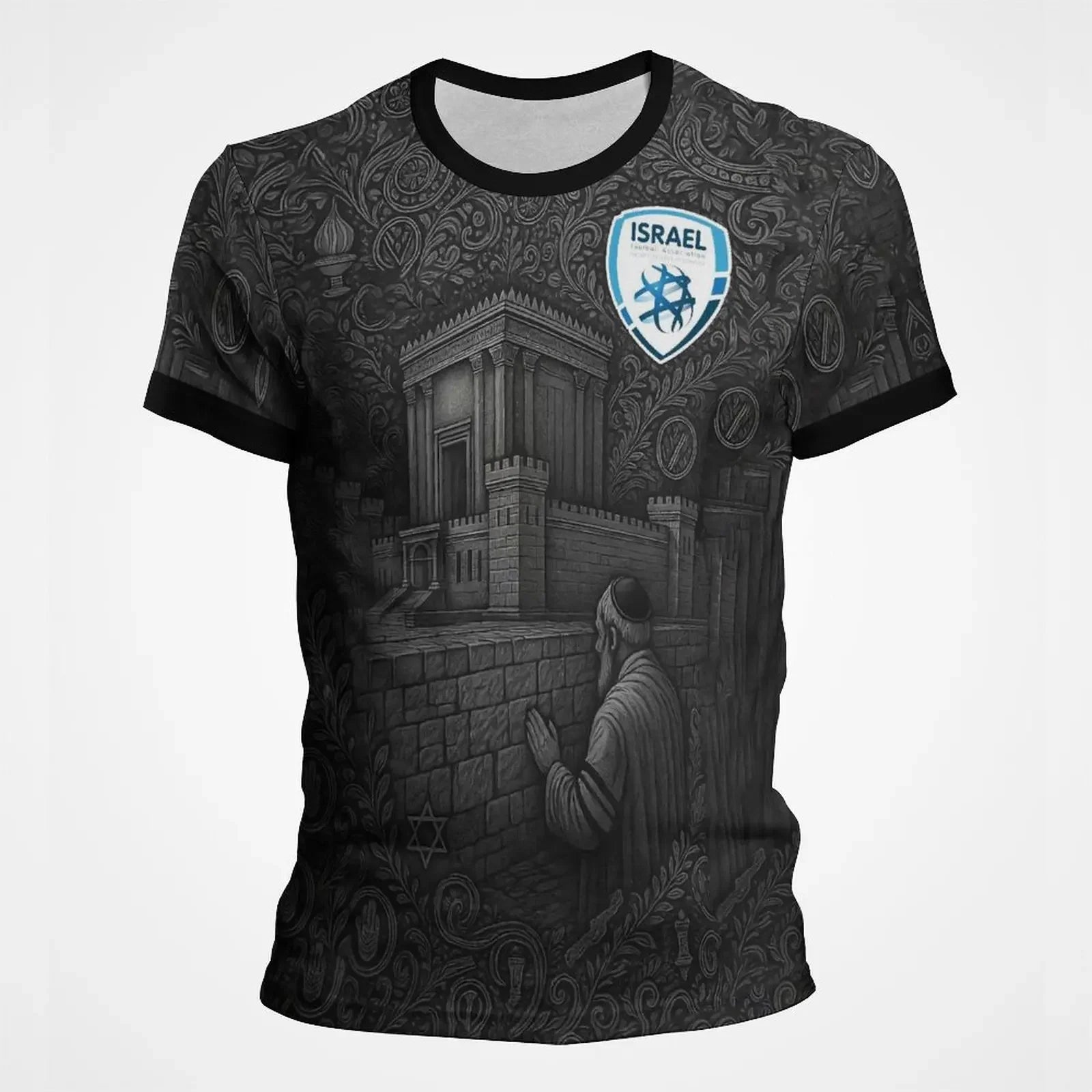 Fashion Israel Flag Football Jersey For Men Summer Trend Short Sleeve 3D Printed T Shirt Cool Streetwear Sports Kids Tees Tops