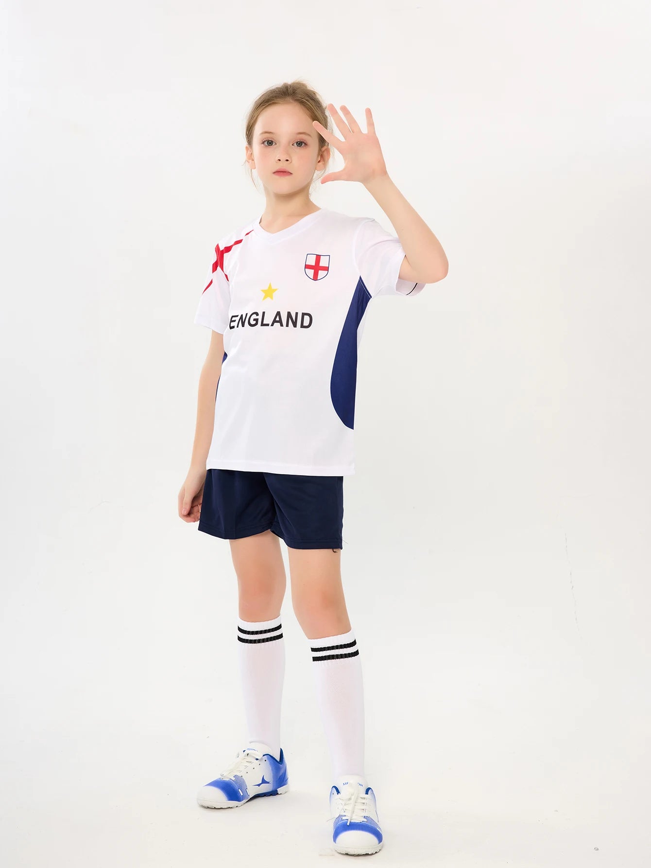 Yingruida Italy Spain Mexico and Brazil Kids Soccer Uniform Fashion & Breathable Polyester Summer Football Kit Child's Gift