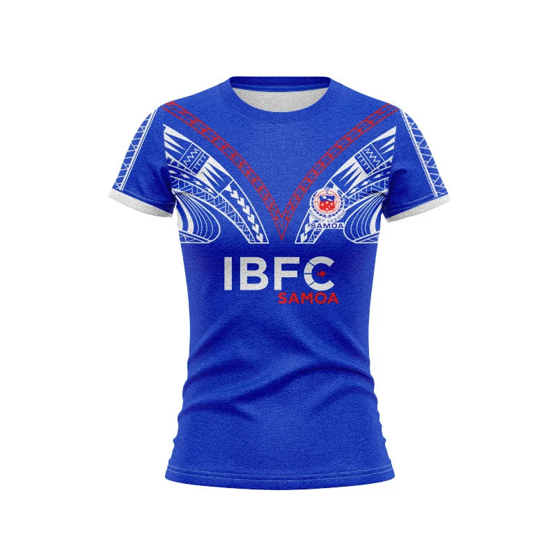 2026 samoa rugby jersey Leisure t-shirt Woman man children youth SAMOA rugby shirt Casual sportswear vest kids Age 3~13