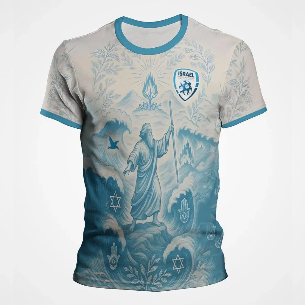 Fashion Israel Flag Football Jersey For Men Summer Trend Short Sleeve 3D Printed T Shirt Cool Streetwear Sports Kids Tees Tops