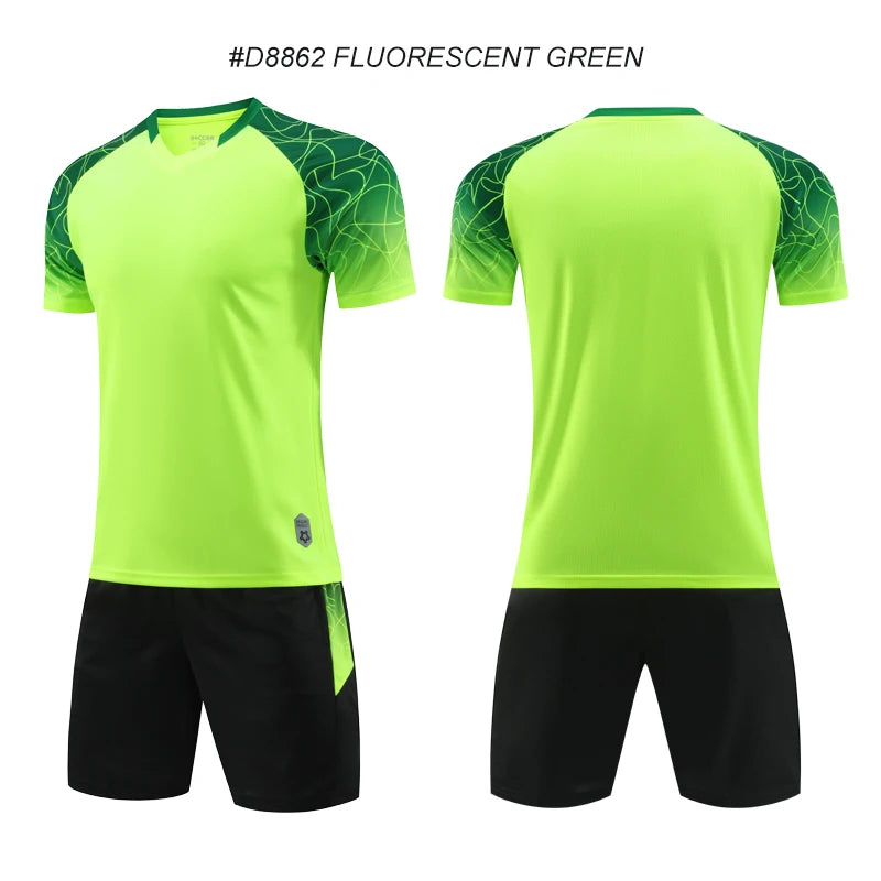 High Quality Men Football Jerseys Wholesale Soccer Clothes Sets Club Team Training Football Uniforms Adult Soccer Jersey D8862
