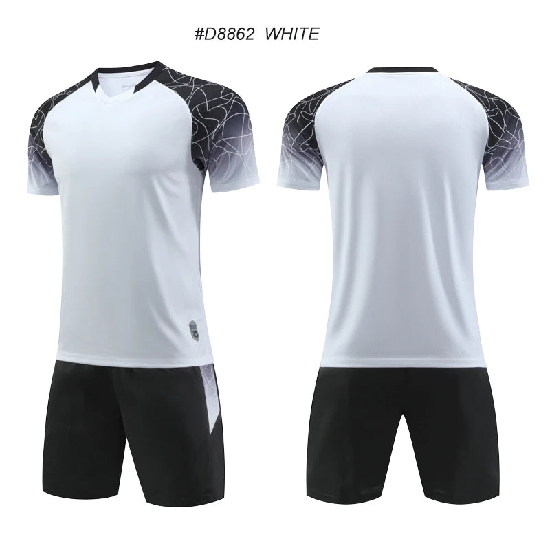 High Quality Men Football Jerseys Wholesale Soccer Clothes Sets Club Team Training Football Uniforms Adult Soccer Jersey D8862