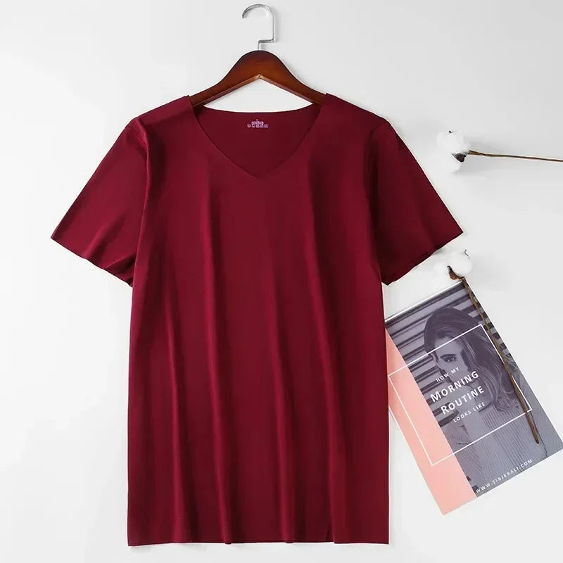 Silk Tank Tops Seamless Mens Vest Sleeveless Sport Bodysuit Vest for Men Clothing Plain Casual Summer Tank Undershirts Cool Gym