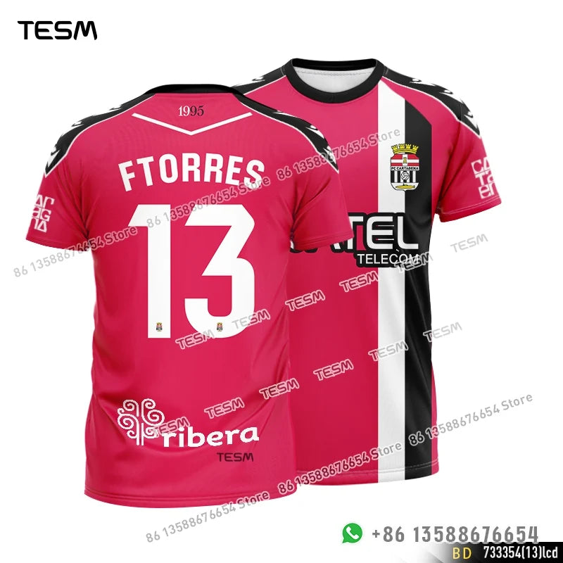 TESM Parent-Child Sports T-Shirts Summer Breathable Short-Sleeved Men Sublimation Printed Jerseys Couple T-Shirts Party Tops