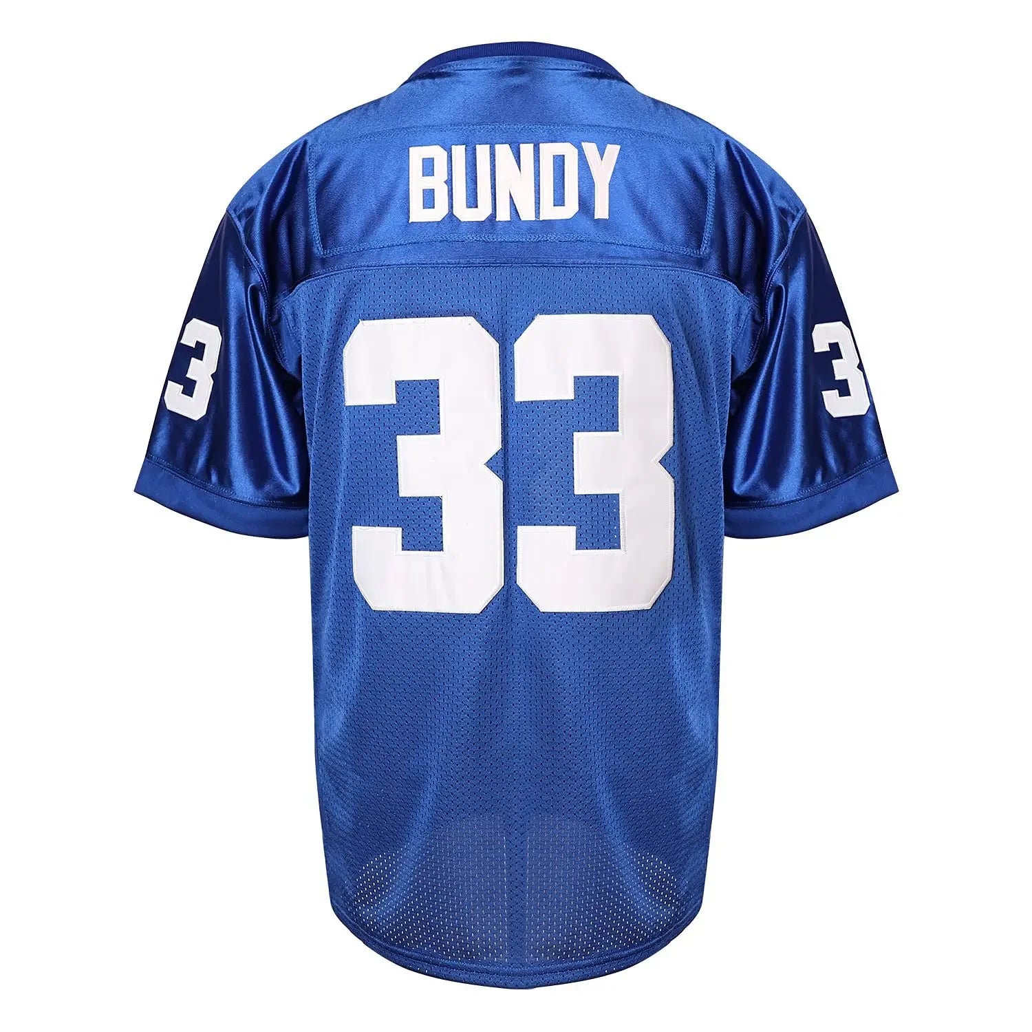 Sport  #33 Polk High Movie Football Jersey Stitched Blue S-3XL High Quality Al Bundy Top Shirt