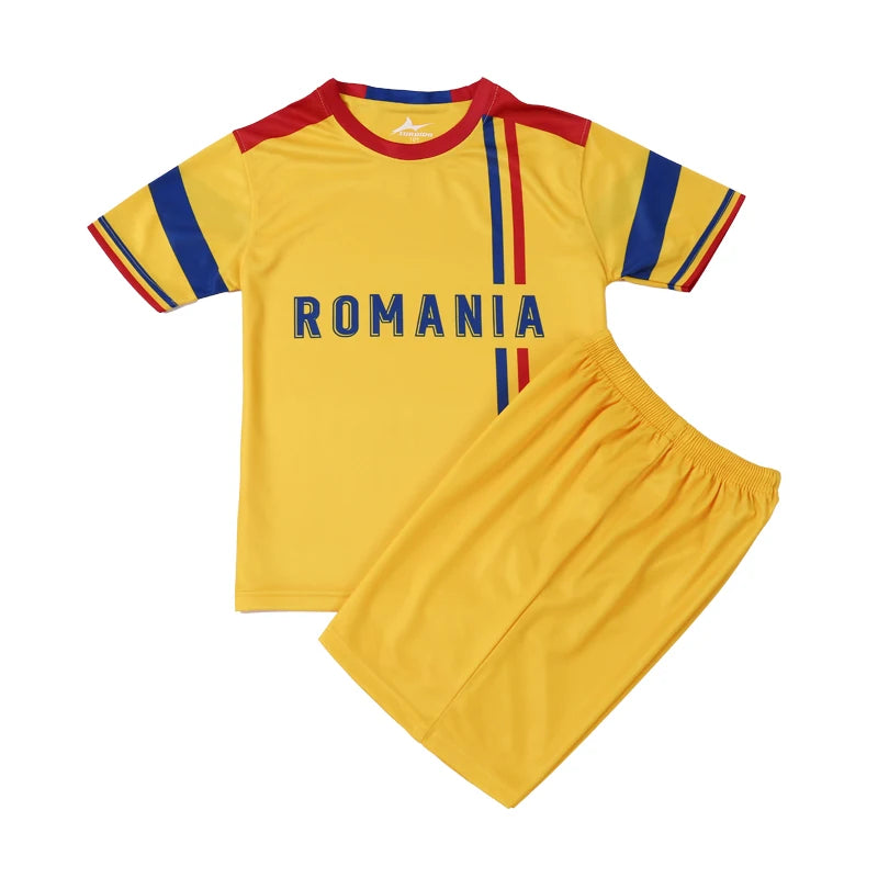 Yingruida Italy Spain Mexico and Brazil Kids Soccer Uniform Fashion & Breathable Polyester Summer Football Kit Child's Gift