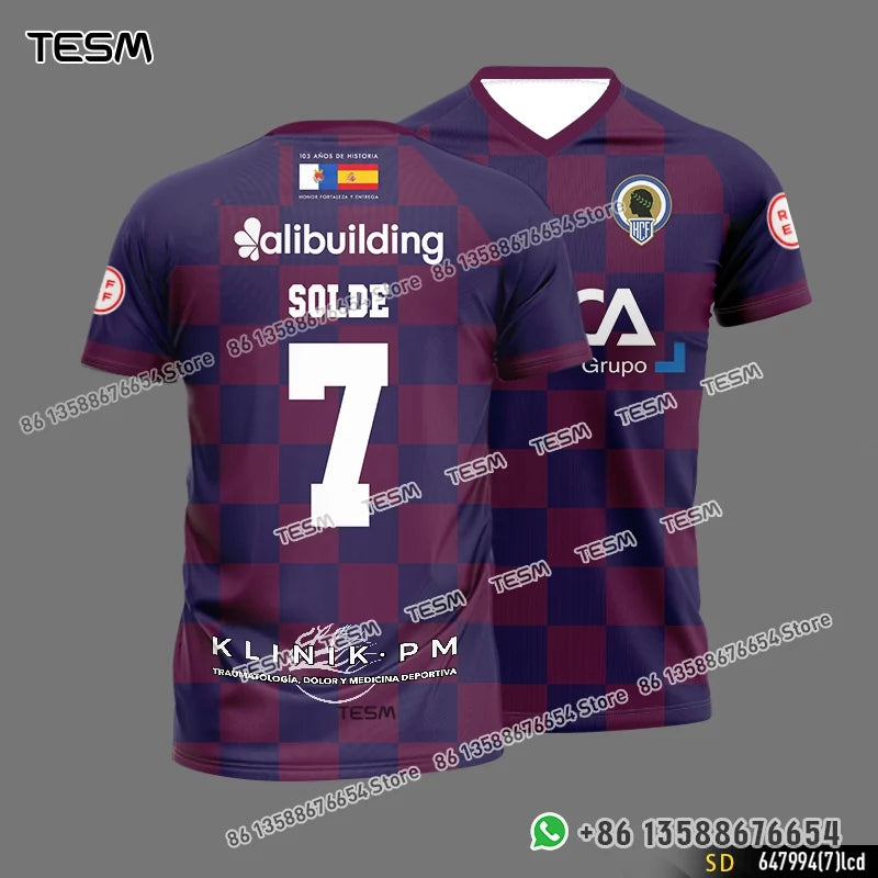 TESM Parent-Child Sports T-Shirts Summer Breathable Short-Sleeved Men Sublimation Printed Jerseys Couple T-Shirts Party Tops