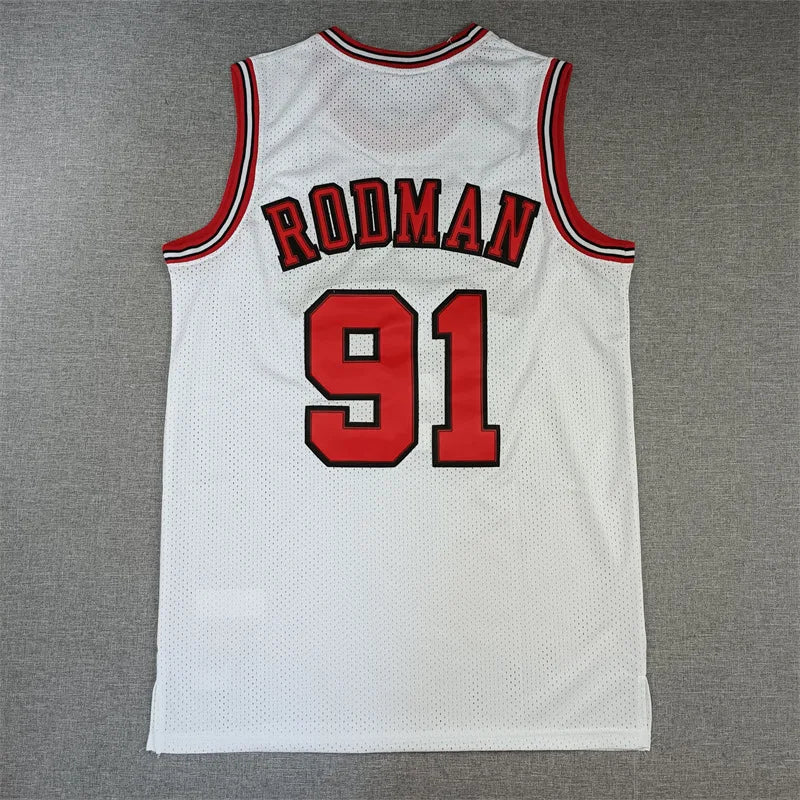 Hot Sale Of The Season New Chicago Basketball Jersey 33# Pippin 91# Rodman 23 Embroidered Basketball Jersey Shorts Men's Poly...