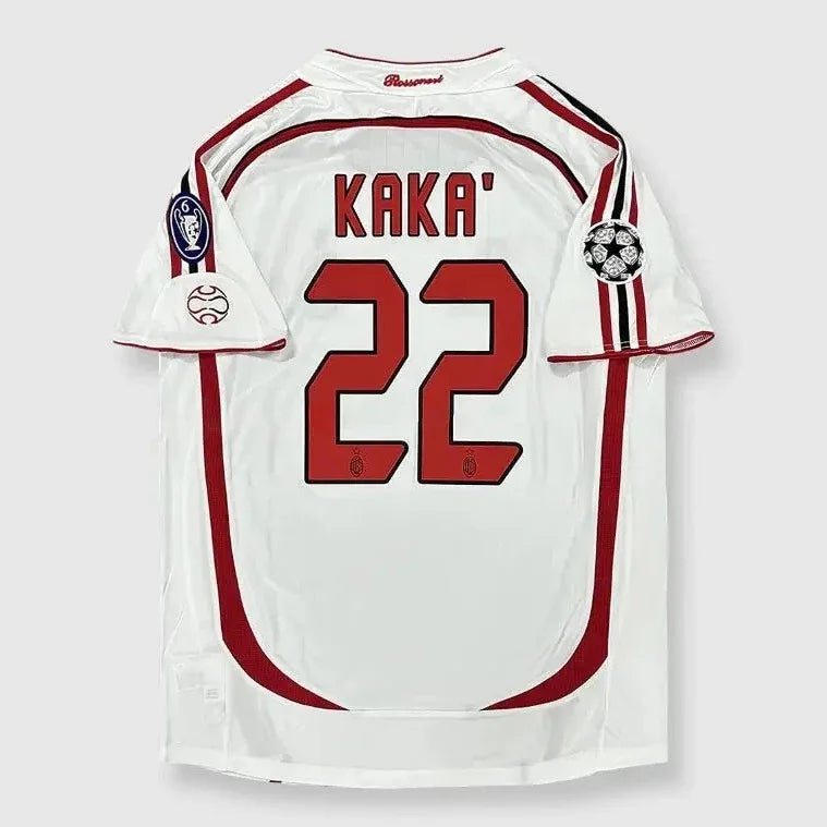 New Classic Retro Home Away Football Shirt Adult Clothes Kaka Fans Jersey Breathable Elastic Casual Training T-Shirt