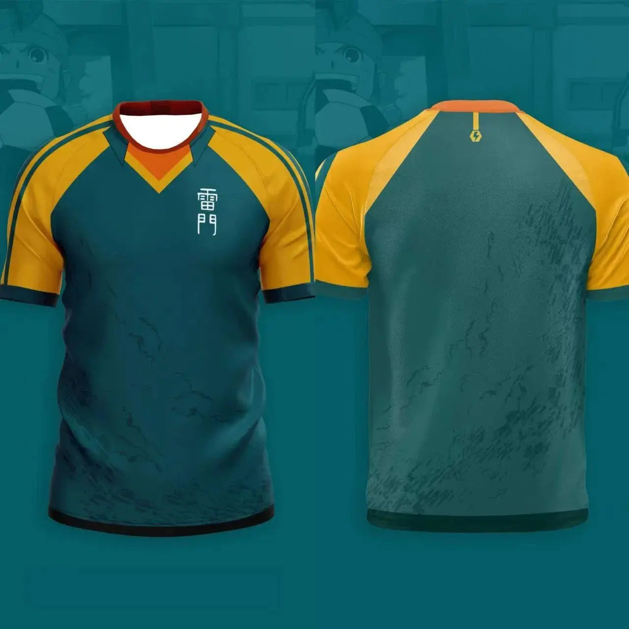 Summer New Japan Soccer Anime Jersey Inazuma Eleven Kaio Boys Girls Clothes Sports Casual Breathable Quick-Drying Training Top