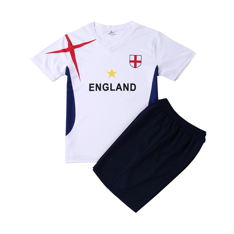 Yingruida Italy Spain Mexico and Brazil Kids Soccer Uniform Fashion & Breathable Polyester Summer Football Kit Child's Gift
