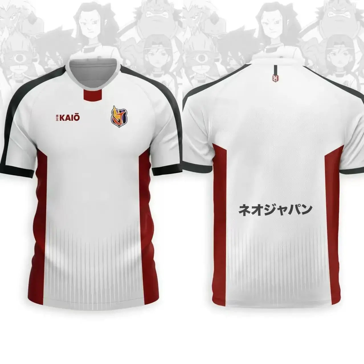 Summer New Japan Soccer Anime Jersey Inazuma Eleven Kaio Boys Girls Clothes Sports Casual Breathable Quick-Drying Training Top