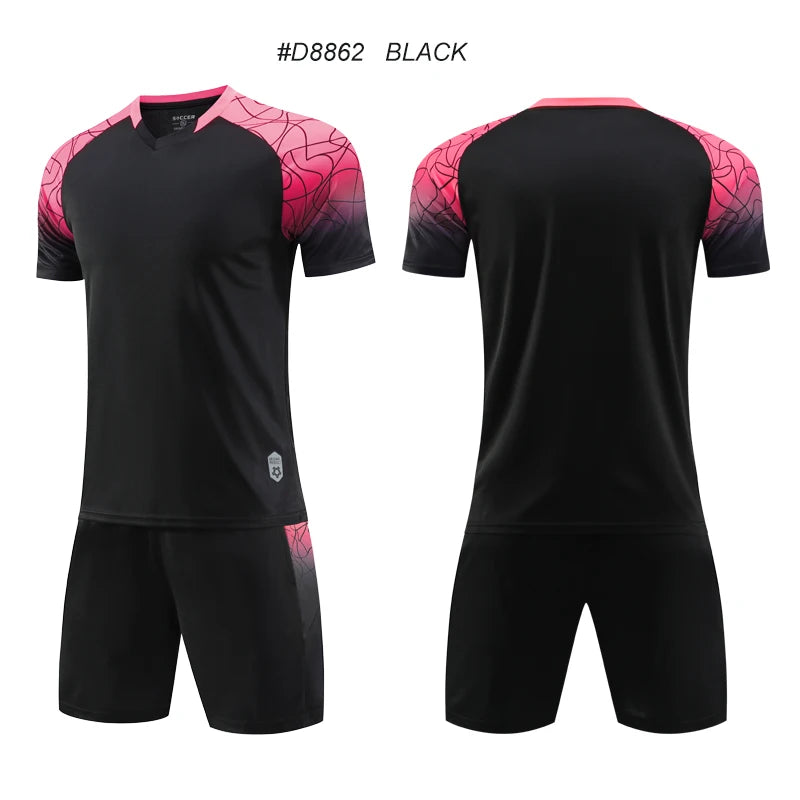 High Quality Men Football Jerseys Wholesale Soccer Clothes Sets Club Team Training Football Uniforms Adult Soccer Jersey D8862