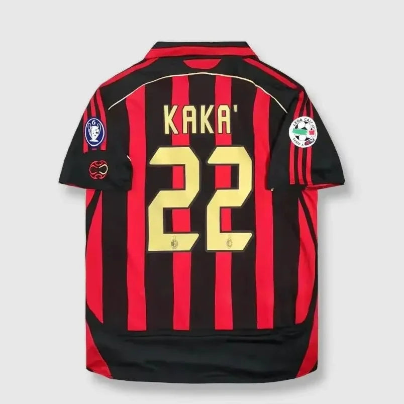 New Classic Retro Home Away Football Shirt Adult Clothes Kaka Fans Jersey Breathable Elastic Casual Training T-Shirt