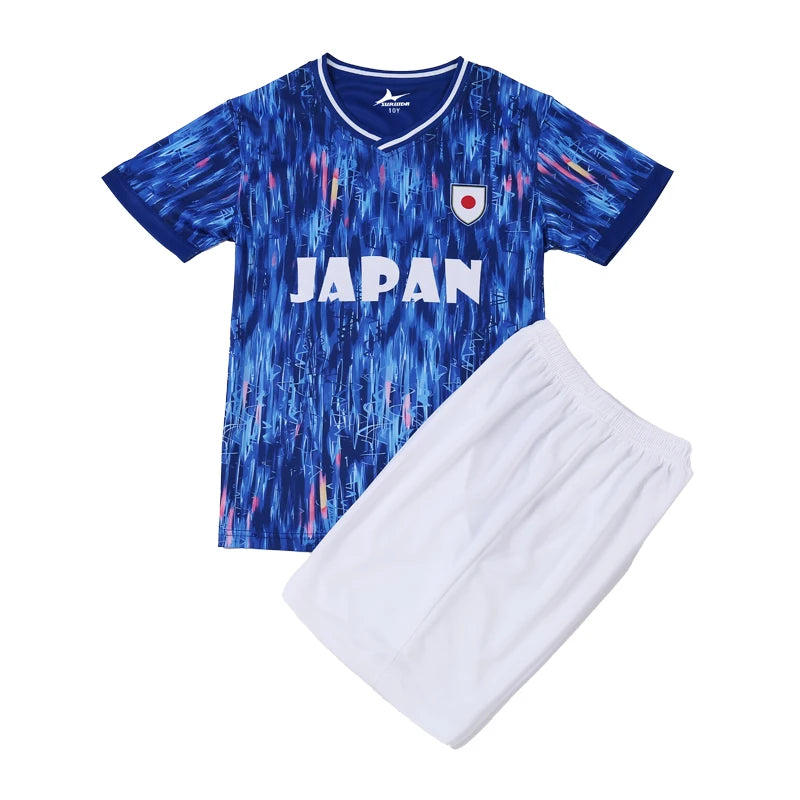 Yingruida Italy Spain Mexico and Brazil Kids Soccer Uniform Fashion & Breathable Polyester Summer Football Kit Child's Gift