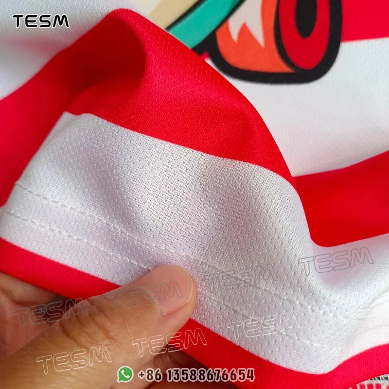 TESM Parent-Child Sports T-Shirts Summer Breathable Short-Sleeved Men Sublimation Printed Jerseys Couple T-Shirts Party Tops