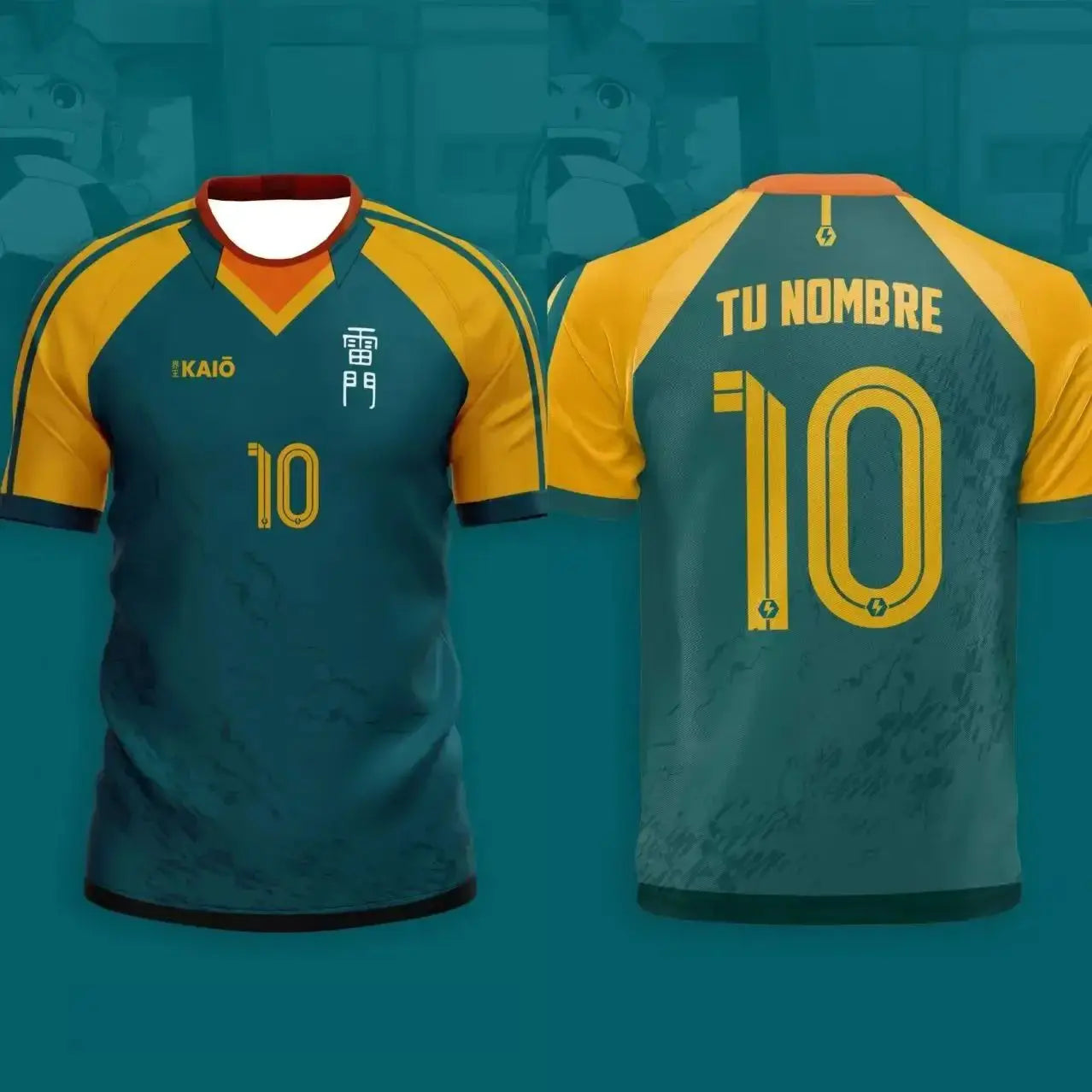 Summer New Japan Soccer Anime Jersey Inazuma Eleven Kaio Boys Girls Clothes Sports Casual Breathable Quick-Drying Training Top