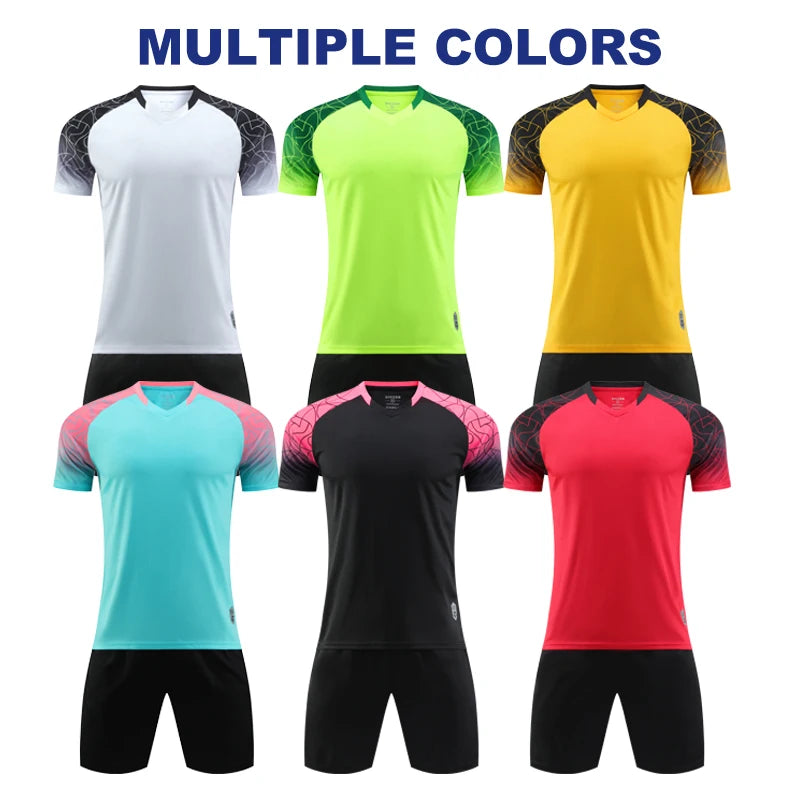 High Quality Men Football Jerseys Wholesale Soccer Clothes Sets Club Team Training Football Uniforms Adult Soccer Jersey D8862