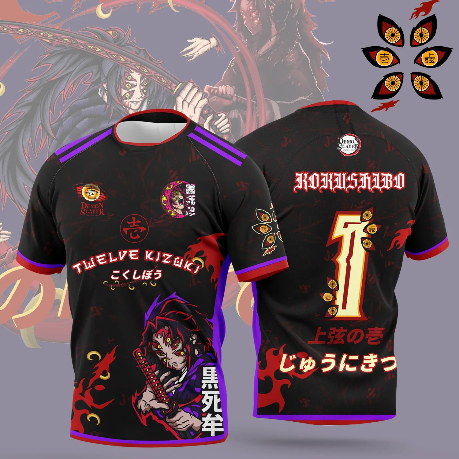 New Anime  Demon Slayer  Jersey Tanjirou maillot   Casual and breathable t-shirt for adults and children in summer roleplay