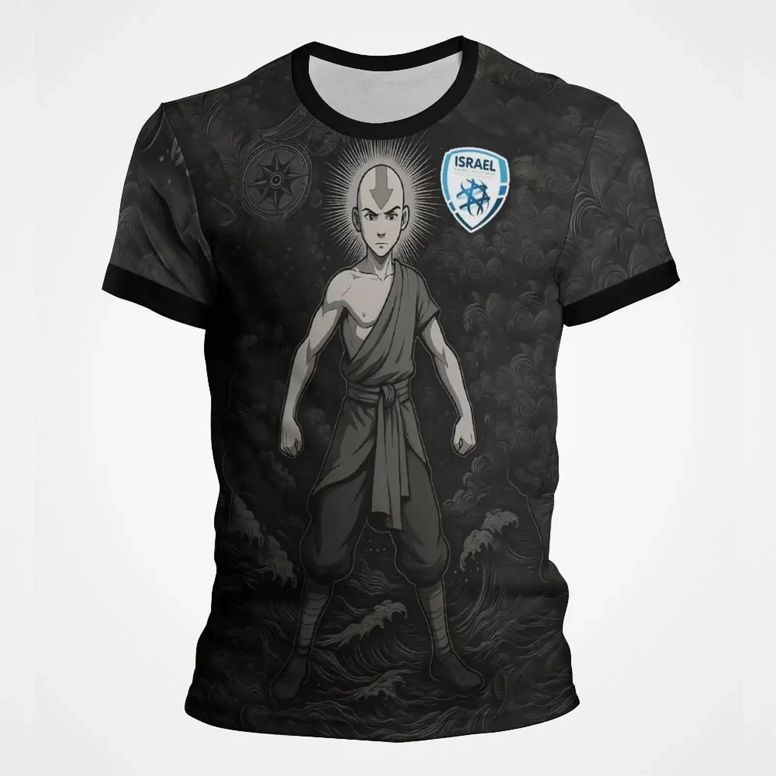 Fashion Israel Flag Football Jersey For Men Summer Trend Short Sleeve 3D Printed T Shirt Cool Streetwear Sports Kids Tees Tops