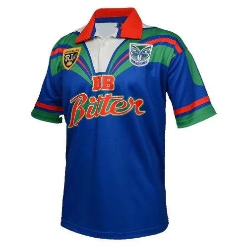 New Zealand Warriors 1995 Vintage Jersey Unisex Classic Fashion Short Sleeved T-shirt Loose Sweat Absorbing Polo Shirt