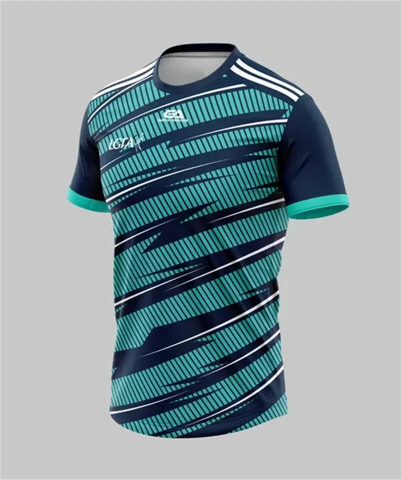 Colorful Football Uniforms Men's and Women's Football Shirts Jersey Training T-Shirts Tennis Training Wear Sports Fitness Wear