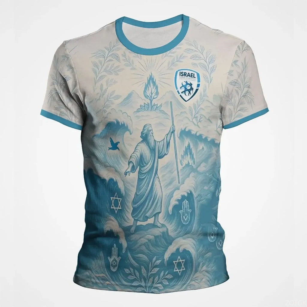 Fashion Israel Flag Football Jersey For Men Summer Trend Short Sleeve 3D Printed T Shirt Cool Streetwear Sports Kids Tees Tops