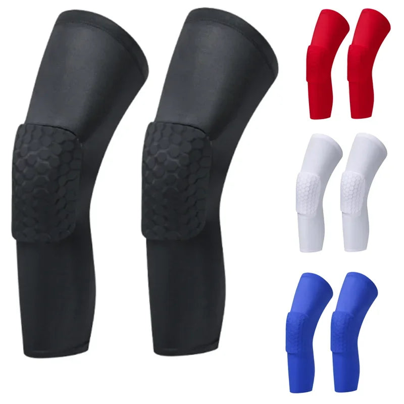 Honeycomb Foam Brace Knee pads Basketball Running Protector Compression Sleeve Knee Pads Fitness Gear Volleyball Sports Support