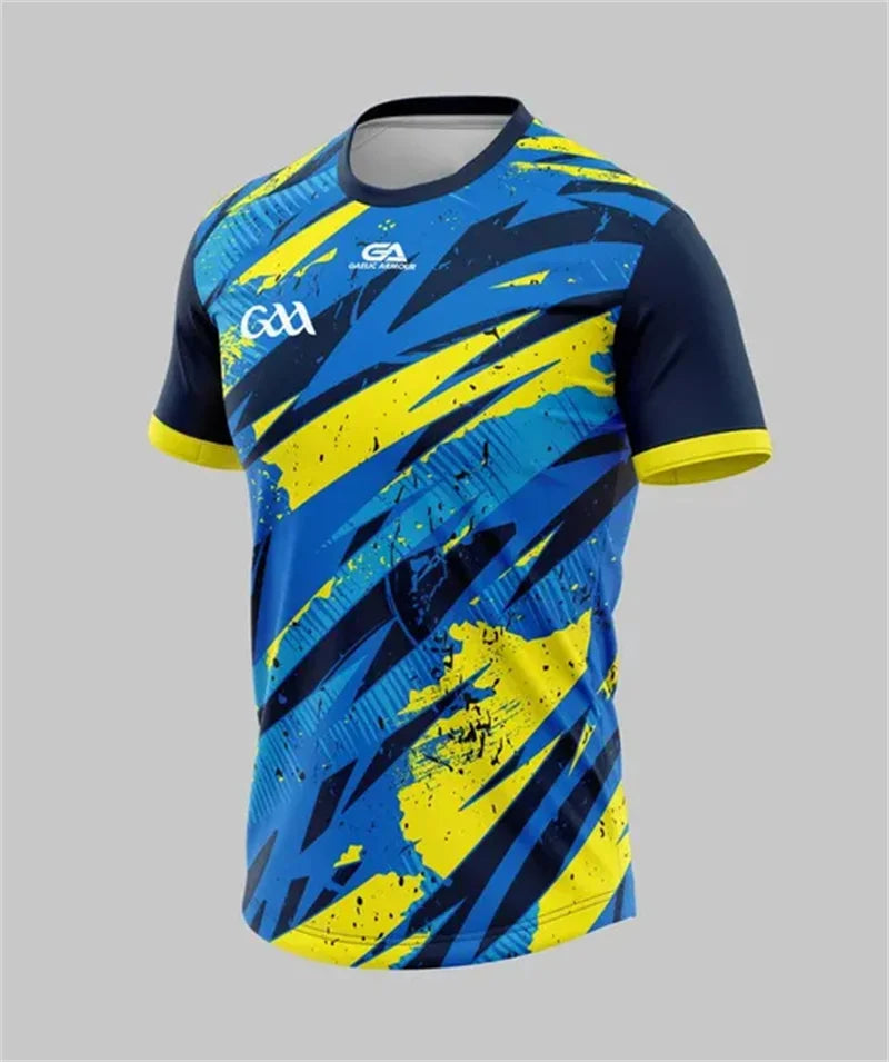 Colorful Football Uniforms Men's and Women's Football Shirts Jersey Training T-Shirts Tennis Training Wear Sports Fitness Wear