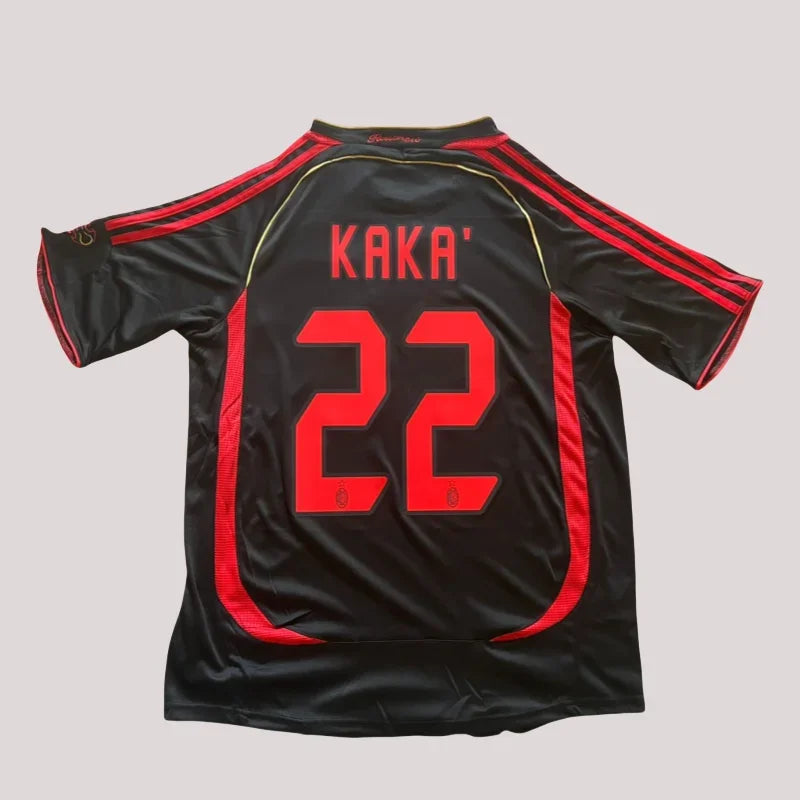 New Classic Retro Home Away Football Shirt Adult Clothes Kaka Fans Jersey Breathable Elastic Casual Training T-Shirt