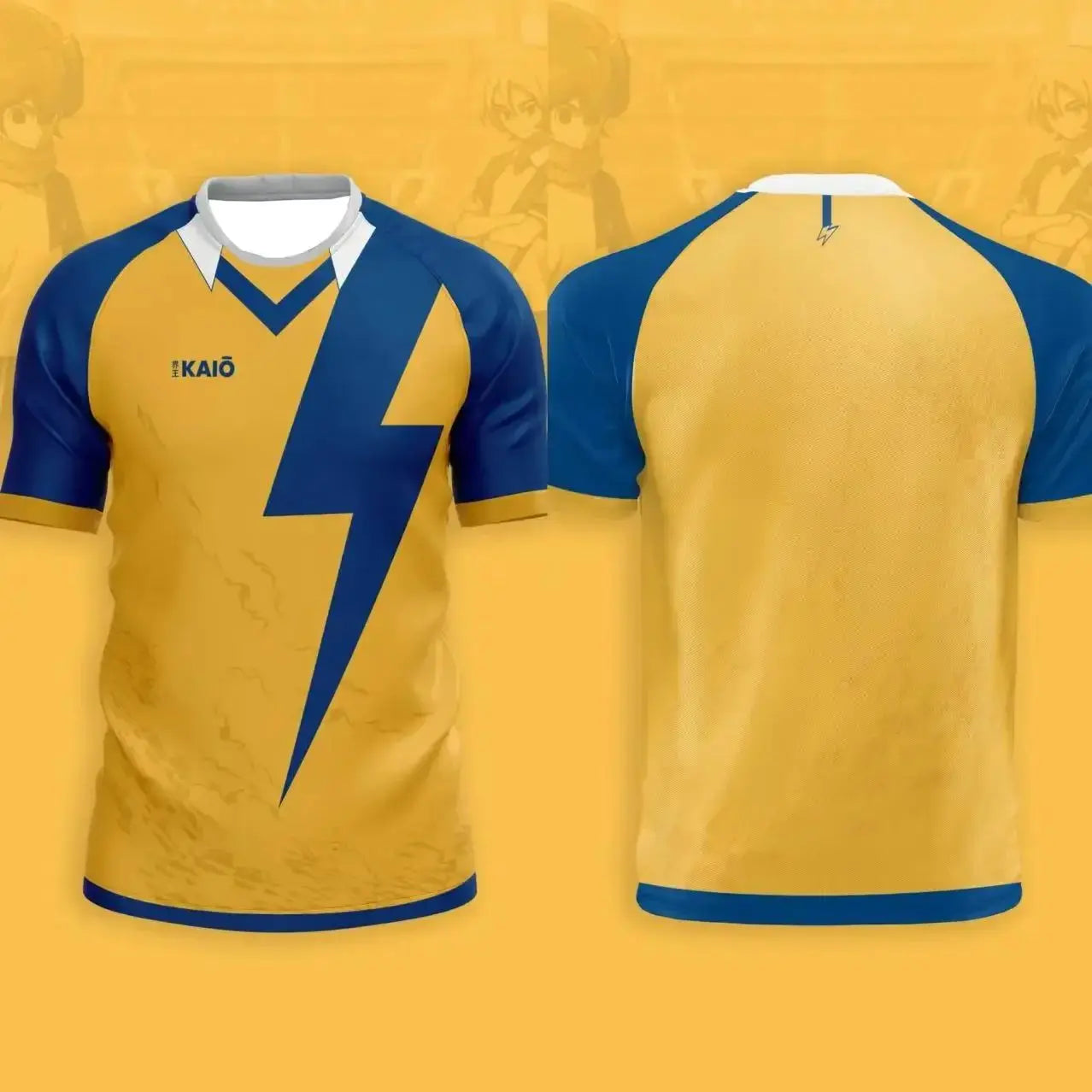 Summer New Japan Soccer Anime Jersey Inazuma Eleven Kaio Boys Girls Clothes Sports Casual Breathable Quick-Drying Training Top